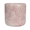 Hello Honey® 4.75" Matte Pink Crackle Glaze Decorative Terra Cotta Planter